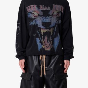 994 Wolf L/S Tee - Black