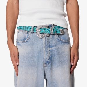 All Over Turquoise Rock Belt - Turquoise