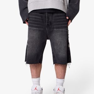 Baggy Mojave Denim Shorts - Black