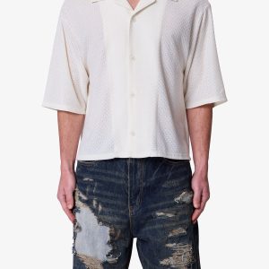 Diamond Knit Shirt - Off White