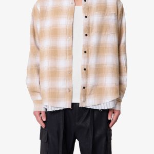 Double Layered Vintage Shirt - Tan