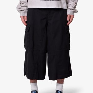 Extra Long Cargo Shorts - Black