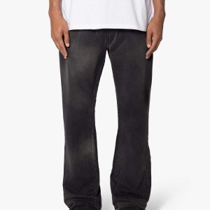 Faded Bootcut Sweatpants - Washed Black