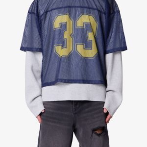 Football Mesh Jersey - Navy