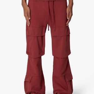 Front Cargo Sweatpants - Rust