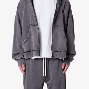 Full Zip Hoodie - Vintage Black