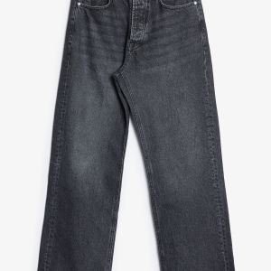 G:05 Relaxed Straight Denim - Stone Wash Black