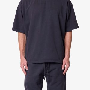 Heavy Basic Boxy Tee - Washed Black