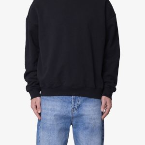 Heavy Basic Crewneck Sweater - Black