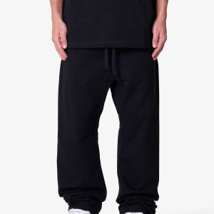 Heavy Basic Relaxed Sweatpants - Black