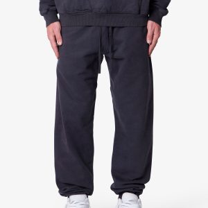 Heavy Basic Sweatpants - Washed Black
