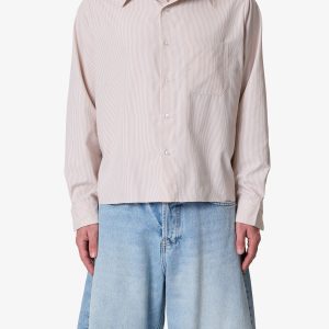 L/S Plaid Poplin Shirt - Brown