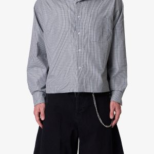 L/S Plaid Poplin Shirt - Grey