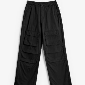 LWH Relaxed Baggy Cargo Pants - Black