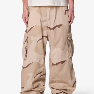 Mega Baggy Military Cargo Pants - Desert Camo