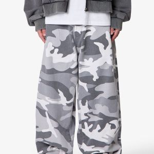 Mega Baggy Pants - Snow Camo