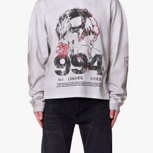 No Longer Here L/S Tee - White