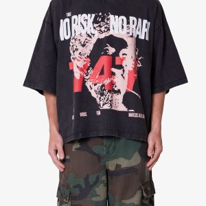 No Risk No Rari Print Tee - Black