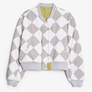 Overwashed Reversible Bomber Jacket - Olive
