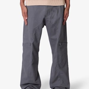 Secret Zipper Cargo Pants - Grey