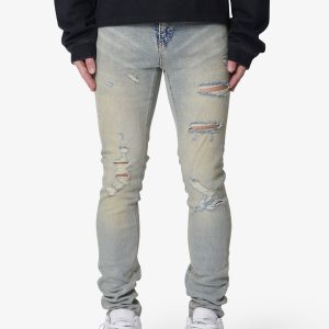 Shredded Skinny Denim - Blue