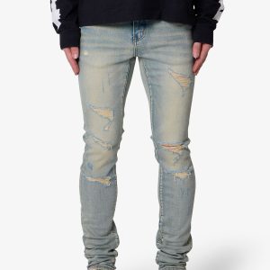Skinny Distressed Denim - Vintage Blue