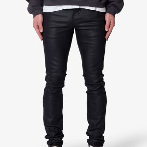 Skinny Waxed Denim - Black