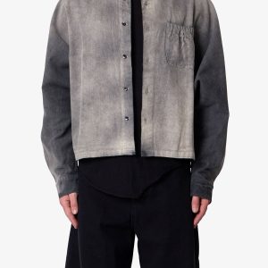 Spray Denim L/S Shirt - Washed Black