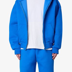 Stiff Lounge Zip Up Hoodie - Blue