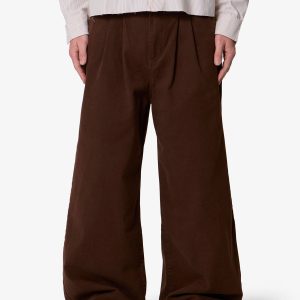 Twill Barrel Trouser - Brown