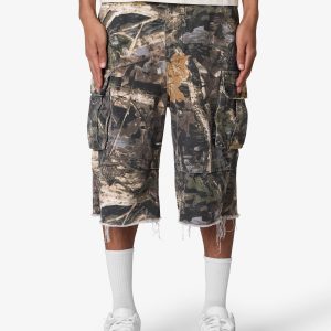 Ultra Baggy Cargo Shorts - Forest Camo