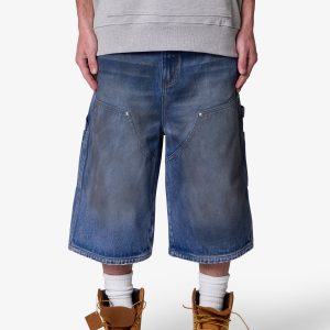 Ultra Baggy Carpenter Shorts - Washed Blue