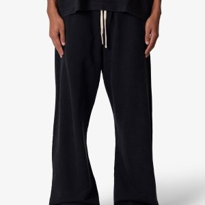 Ultra Baggy Heavy Fleece Sweatpants - Washed Black