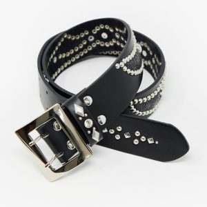 Vintage Python Belt - Black/Black