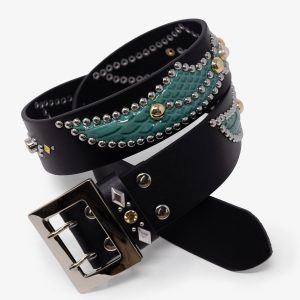 Vintage Python Belt - Black