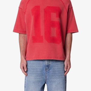 Vintage Raglan Terry Jersey Shirt - Red