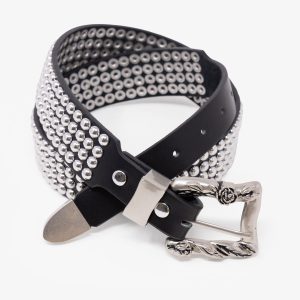 Vintage Studded Belt - Black