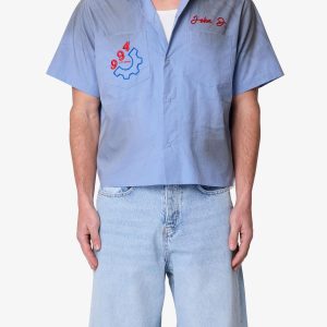Vintage Work S/S Shirt - Light Blue