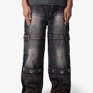 Void Baggy Ring Denim - Washed Black