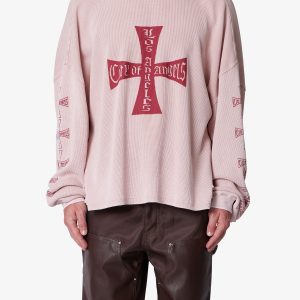 Washed LA Thermal Shirt - Faded Rose