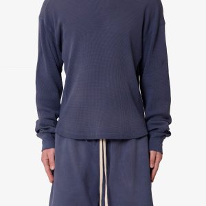 Washed Thermal L/S Tee - Washed Navy