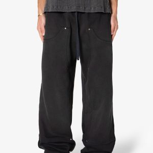 West Double Knee Sweatpants - Washed Black