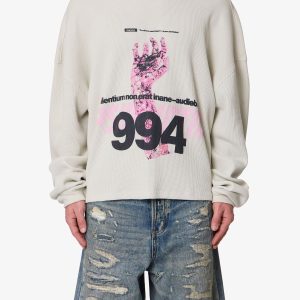 Zombie Hand Thermal Shirt - Grey